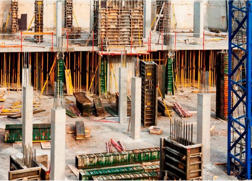 Estructura de una obra en fase de obra negra